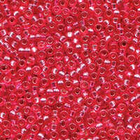Miyuki 15/0 Rocaille Bead - 15-94266 - Duracoat Silver Lined Dyed Fuschia