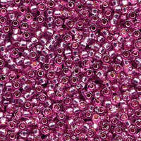 Miyuki 15/0 Rocaille Bead - 15-94269 - Duracoat Silver Lined Dyed Hot Pink