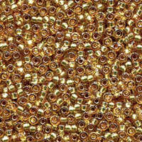 Miyuki 15/0 Rocaille Bead - 15-94272 - Duracoat Silver Lined Dyed Lime