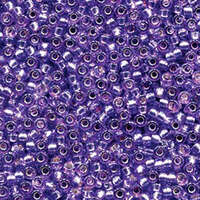 Miyuki 15/0 Rocaille Bead - 15-94278 - Duracoat Silver Lined Dyed Lavender