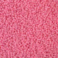 Miyuki 15/0 Rocaille Bead - 15-94467 - Duracoat Opaque Dyed Party Pink