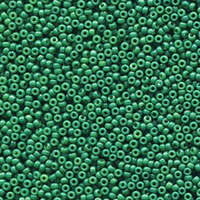 Miyuki 15/0 Rocaille Bead - 15-94477 - Duracoat Opaque Dyed Deep Green