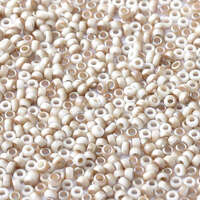 Miyuki 15/0 Rocaille Bead - 55063 - White Opaque Celsian Matted (03000-22571)