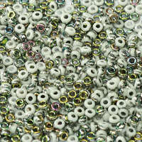 Miyuki 15/0 Rocaille Bead - 55077 - White Opaque Vitrail (03000-28101)