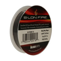 S-Lon Fire - 8LB .007" / .17mm Black  - 15 yd / 13m Roll - SLF08BK15