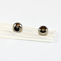 4mm x 6mm Large Hole Metal Bead - Antique Silver