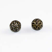 8mm Filigree Ball - Antique Bronze