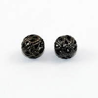 8mm Filigree Ball - Gunmetal