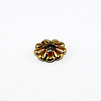 Flat Flower Spacer - Antique Gold