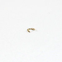 3mm x 4mm Oval Jump Rings - Brass Base - Gold
