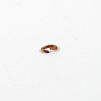 4mm x 6mm Oval Jump Rings - Brass Base - Copper