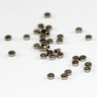 Brass Crimps - Antique Silver - Pack of 100 