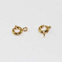 6mm Spring Bolt Ring - Gold