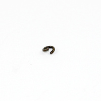 4mm x 0.8mm Round Jump Rings - Steel Base - Antique Bronze