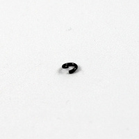 4mm x 0.8mm Round Jump Rings - Steel Base - Gunmetal