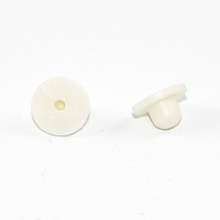 Comfort Cushions for Clip on Earrings - Pair - White