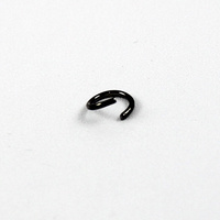 8mm Round Jump Rings - Brass Base - Gunmetal