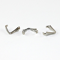 Pinch Pendant Mounts - Large - Nickel