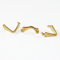 Pinch Pendant Mounts - Large - Gold