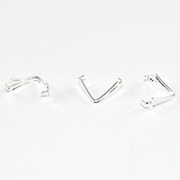 Pinch Pendant Mounts - Large - Silver