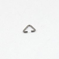 Triangle Jump Ring - Steel Base - Antique Silver