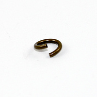 10mm x 1.5mm Round Jump Rings - Steel Base - Antique Bronze