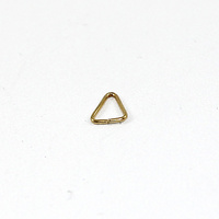 Triangle Jump Ring - Brass Based - Gold