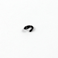 6mm x 1mm Round Jump Rings - Steel Base - Gunmetal