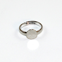 7mm Pad Ring Shank - Nickel