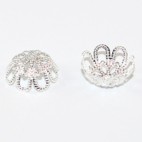 Lace Pudding Bead Cap - Silver