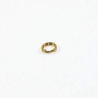 5mm Steel Split Rings - Gold
