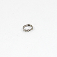 6mm Steel Split Rings - Antique Silver