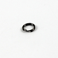 8mm Steel Split Rings - Black Nickel
