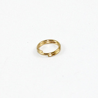 8mm Steel Split Rings - Gold