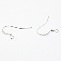 French Hook with Spring - Small - Pair - Silver