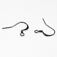 French Hook with Spring  - Small - Pair - Gunmetal