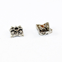 Lantern Bead Cap - Antique Silver