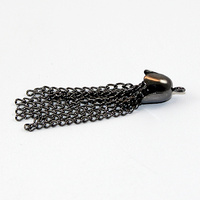 Chain Tassel - Black Nickel