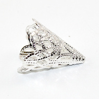 Wide Filagree Cone - Silver