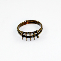 10 Loop Ring Shank - Antique Bronze