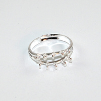 10 Loop Ring Shank - Silver