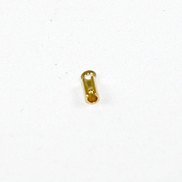 4mm Chain/Leather Thonging End - Gold