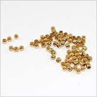 Micro Brass Crimps –  2mm - Gold - Pack of 100