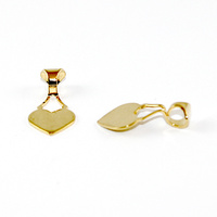 Heart Pendant Glue on Mount - Gold