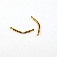 Curved Tube Connector - Gold