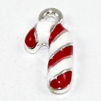 Candy Cane Enamel Charm - 2 Pieces
