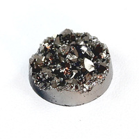12mm "Druzy" Resin Cabochon - Silver Night
