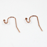 Small Pendant Ear Wires - Pair - Rose Gold Plated