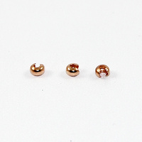 3mm Crimp Covers - Rose Gold Plated