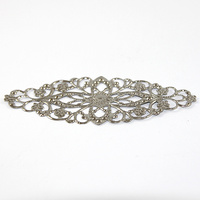 Leaf Shaped Filagree - Antique Silver - Pack of 4